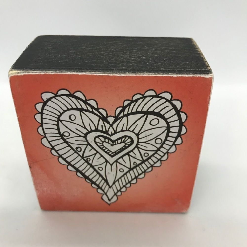 Heart Self Sitter Motivational Sign Gift NWT - Picture 5 of 14